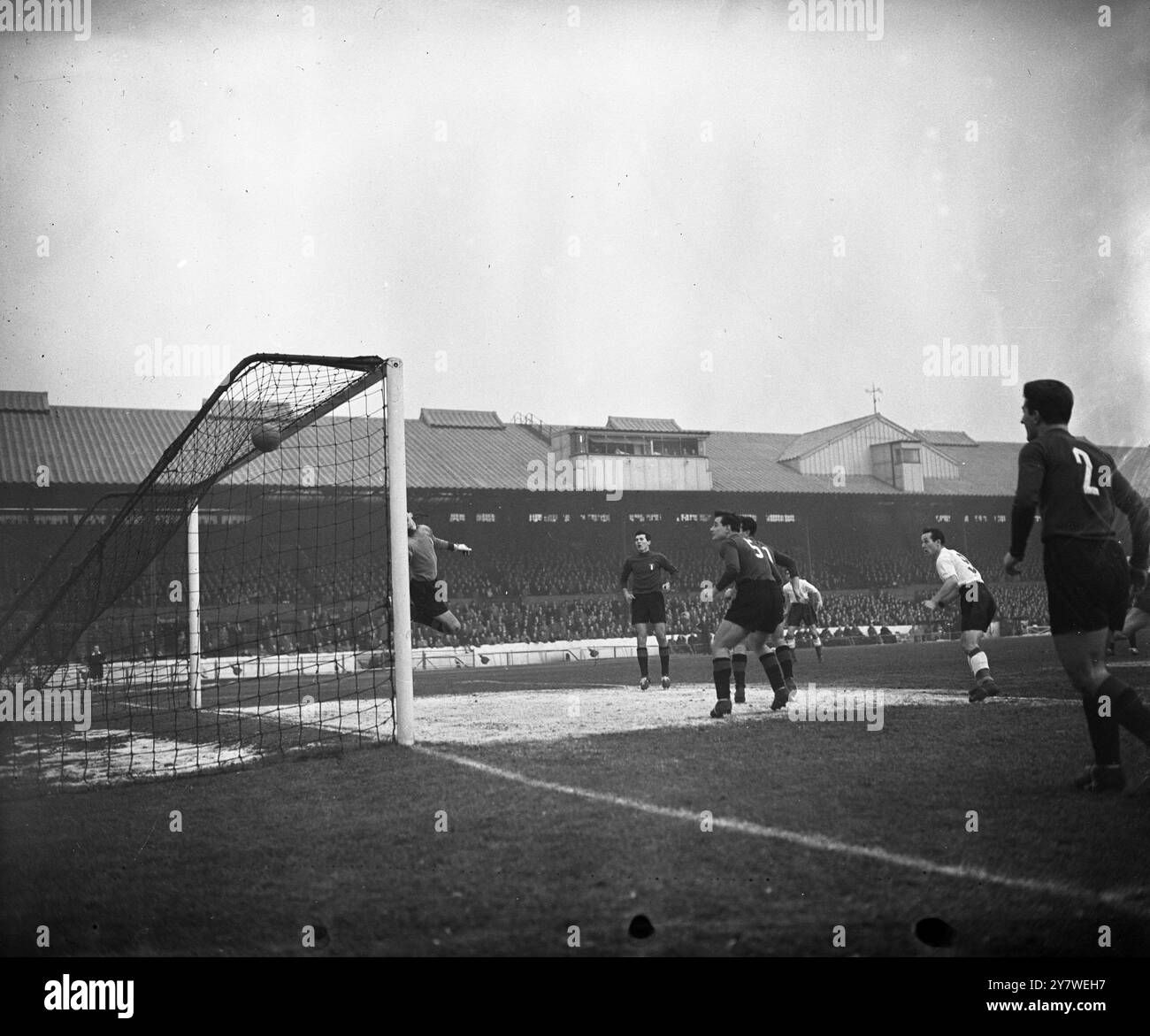Giovane Inghilterra vs giovane Italia 19 gennaio 1955 Foto Stock
