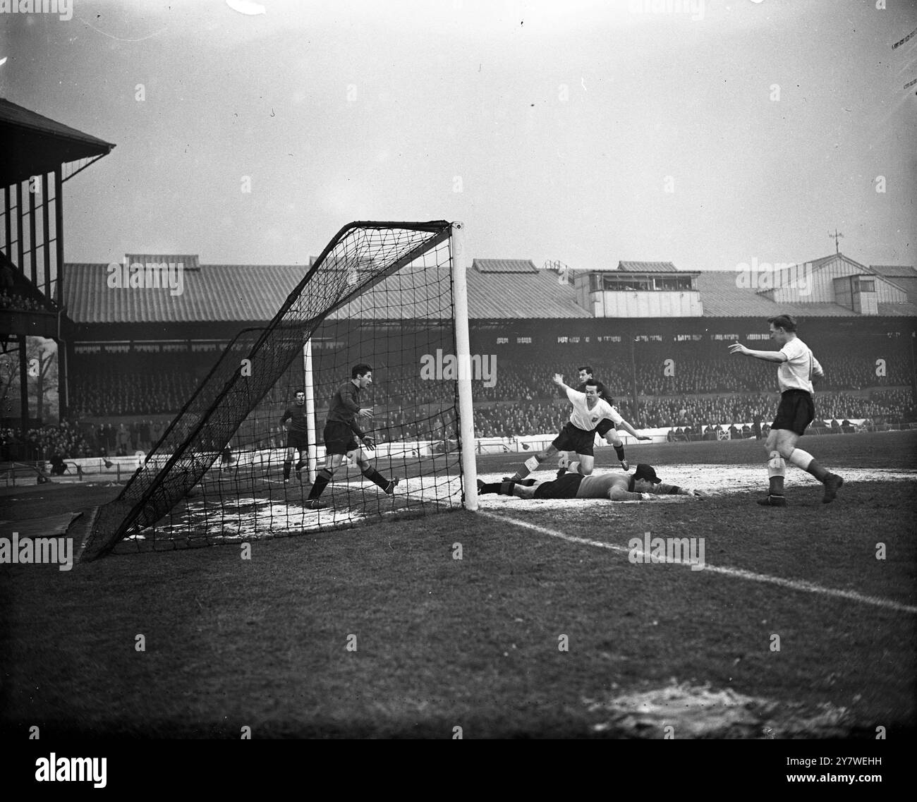 Giovane Inghilterra vs giovane Italia 19 gennaio 1955 Foto Stock