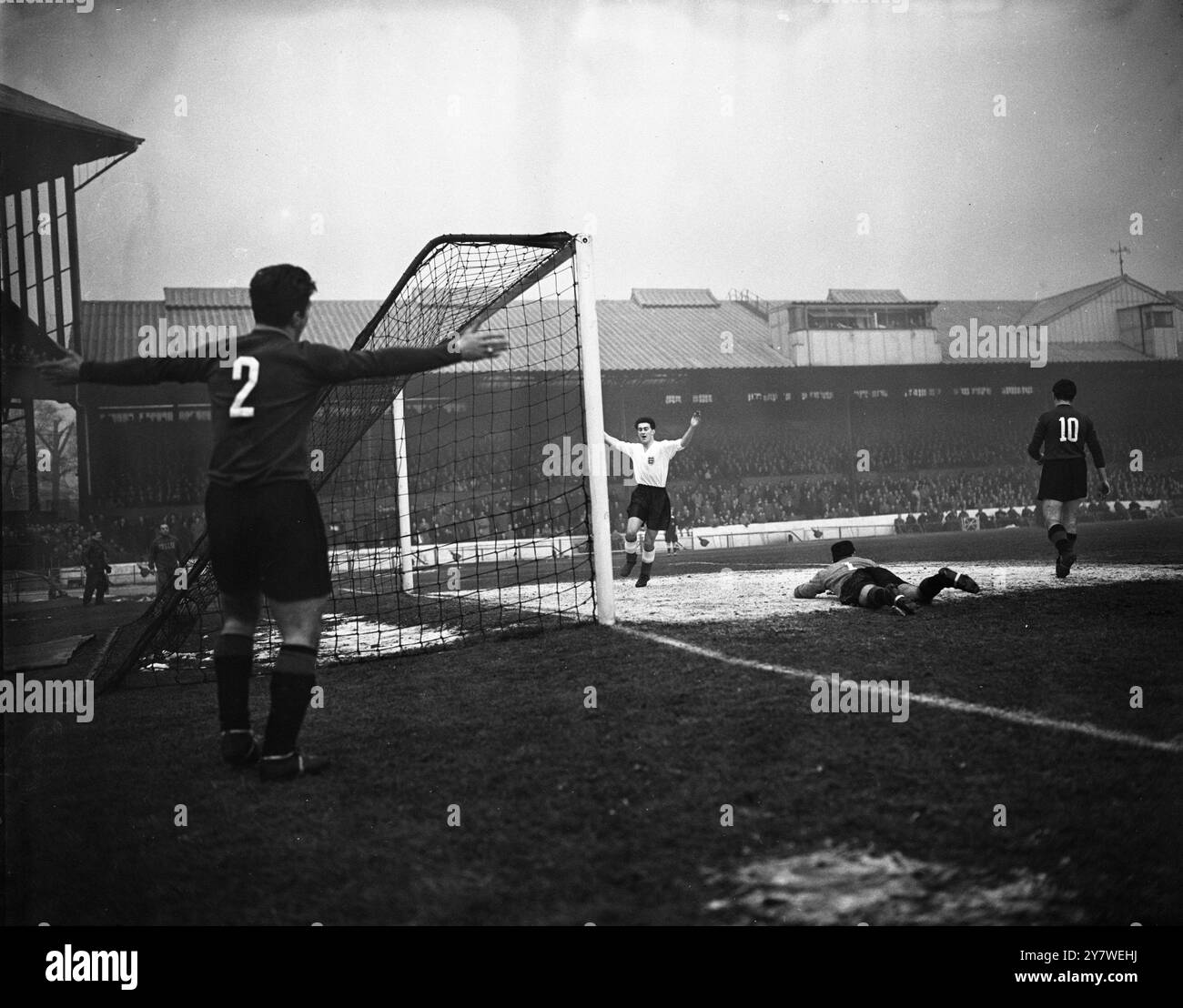 Giovane Inghilterra vs giovane Italia 19 gennaio 1955 Foto Stock