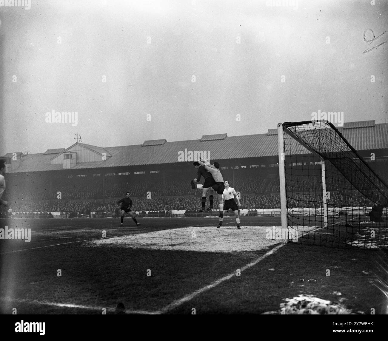Giovane Inghilterra vs giovane Italia 19 gennaio 1955 Foto Stock