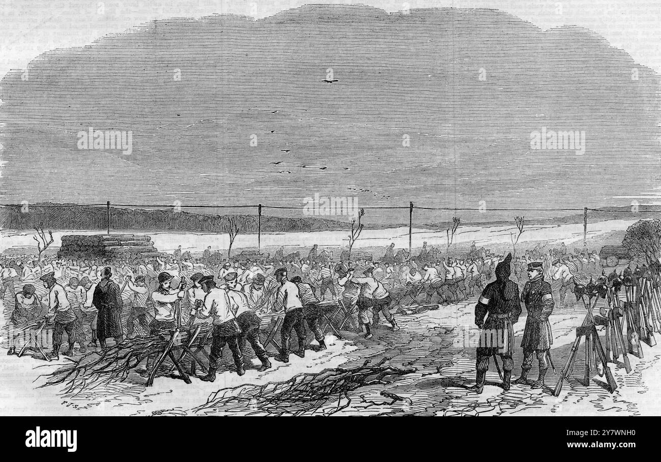 La fanteria prussiana affascina Atzebull vicino a Duppel - 1864 ©TopFoto Foto Stock