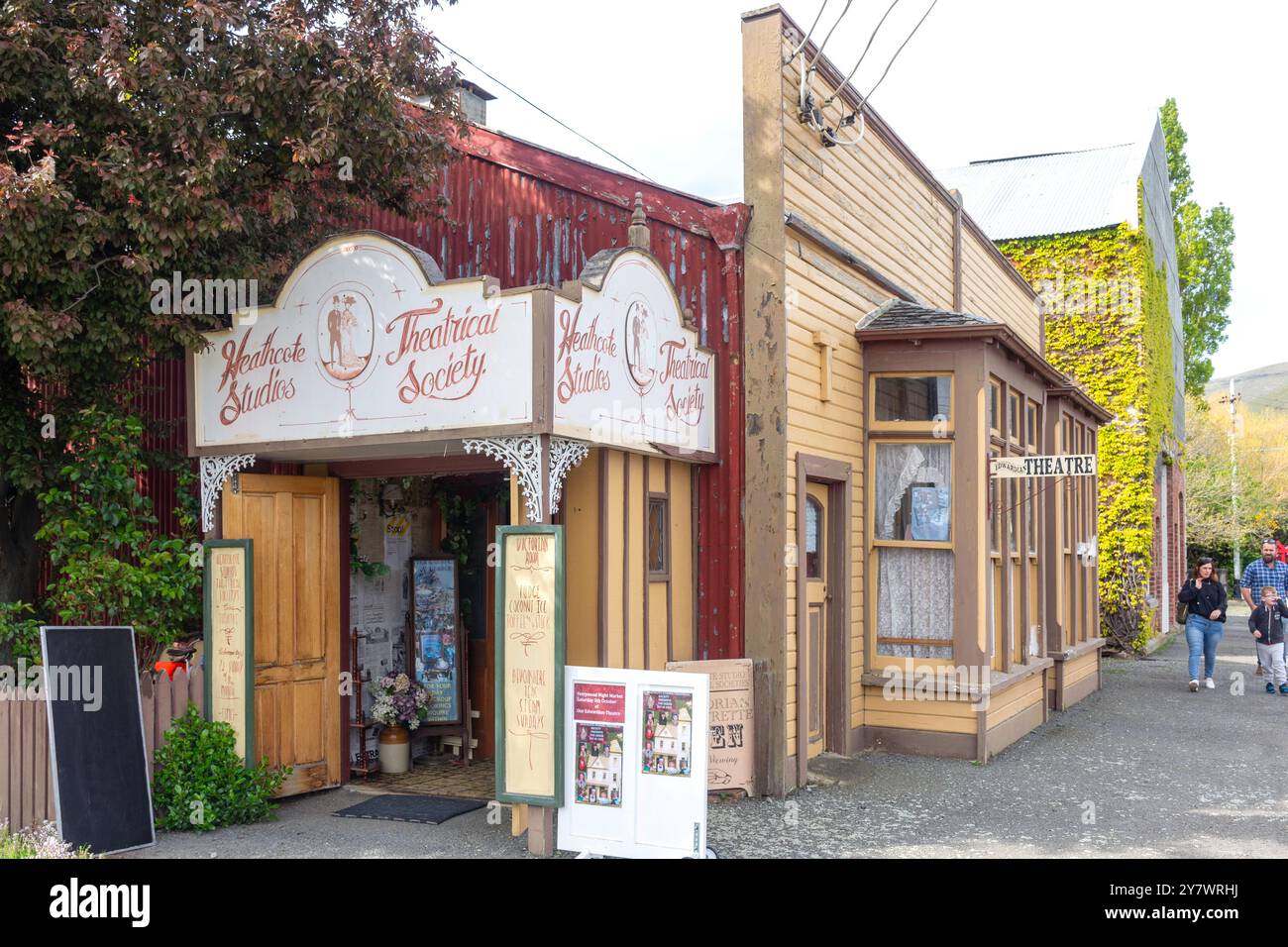 Teatrical Society Edoardiano Theatre al Ferrymead Heritage Park, Ferrymead, Christchurch (Ōtautahi), Canterbury, nuova Zelanda Foto Stock