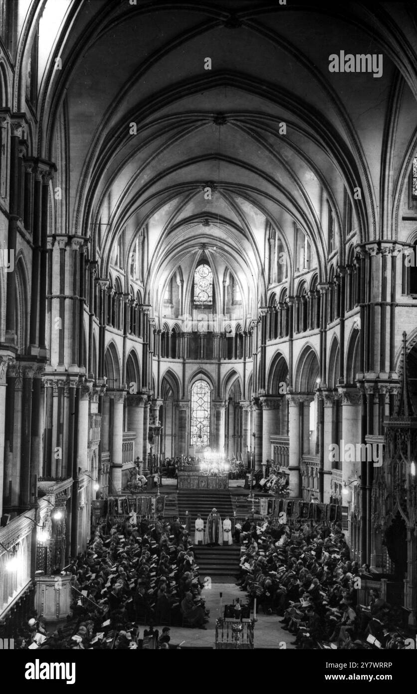Interno della cattedrale di Canterbury Foto Stock