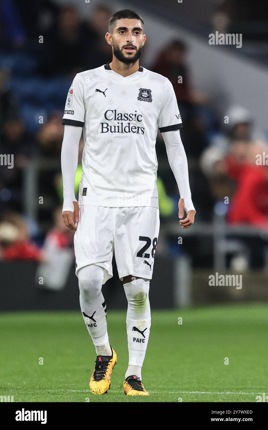 Rami al Hajj di Plymouth Argyle durante la partita del Campionato Sky Bet Burnley vs Plymouth Argyle a Turf Moor, Burnley, Regno Unito, 1 ottobre 2024 (foto di Alfie Cosgrove/News Images) Foto Stock