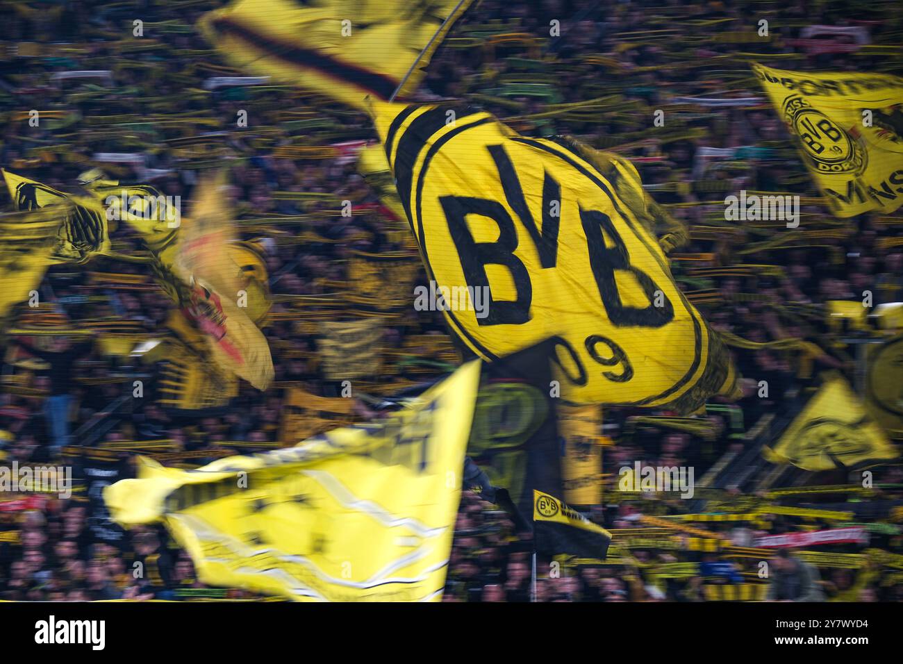 Tifosi Dortmund, GER, Borussia Dortmund vs. Celtic Glasgow, Fussball, Champions League, 2. Spieltag, Spielzeit 2024/2025, 01.10.2024. Foto: Eibner-Pressefoto/Florian Wiegand Foto Stock