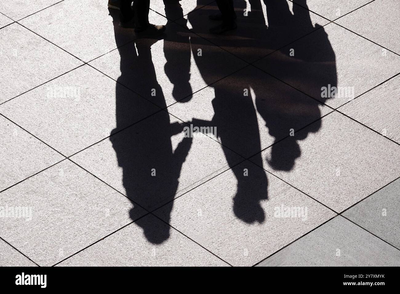 Ombre della gente, Germania, Europa Foto Stock