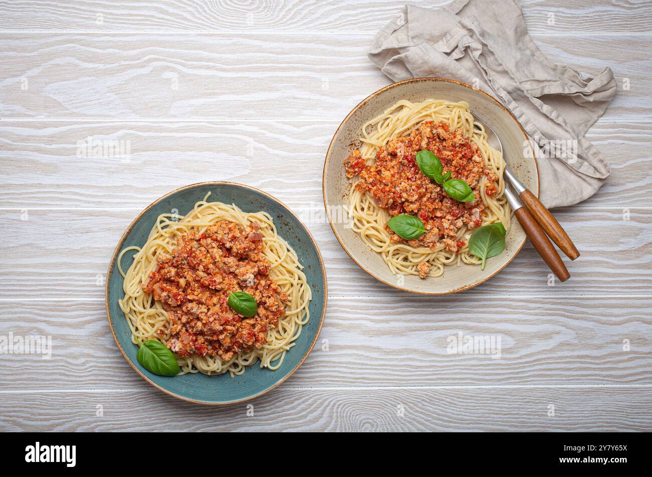 Spaghetti alla Bolognese Foto Stock