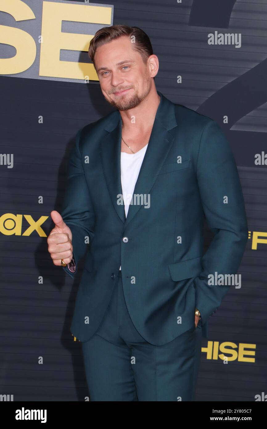 Billy Magnussen 10/01/2024 The Los Angeles Red Carpet Premiere della serie HBO Original Comedy "The Franchise" tenutasi al Paramount Theatre di Hollywood, CA foto di Izumi Hasegawa/Hollywood News Wire Inc Crediti: Hollywood News Wire Inc./Alamy Live News Foto Stock