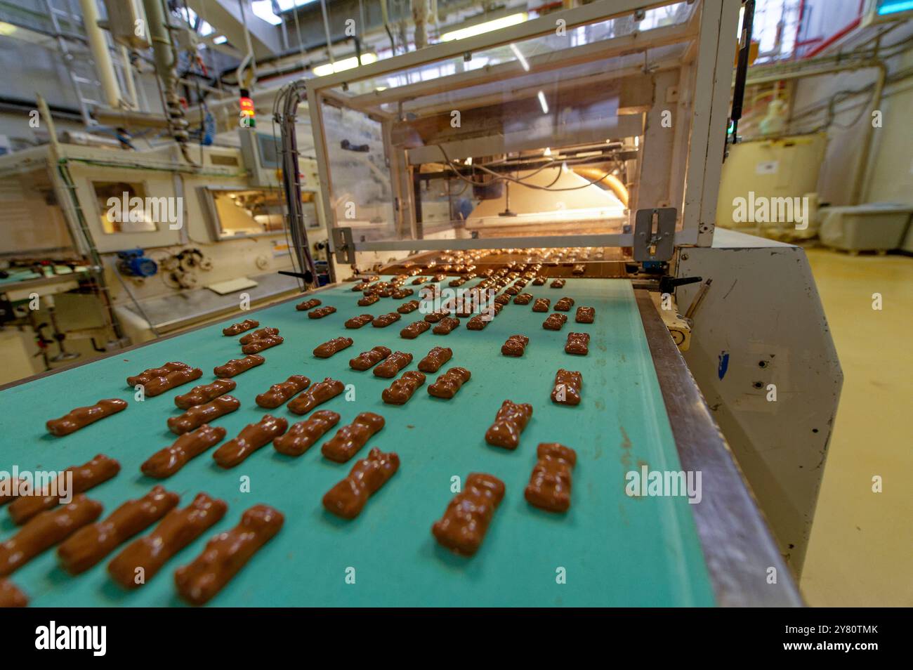 Fabbrica di cioccolato Cemoi a Villeneuve-d'Ascq (Francia centro-orientale): Pasticceria Cemoi, principale unità di produzione dei Bamsemum autentici (Fren Foto Stock