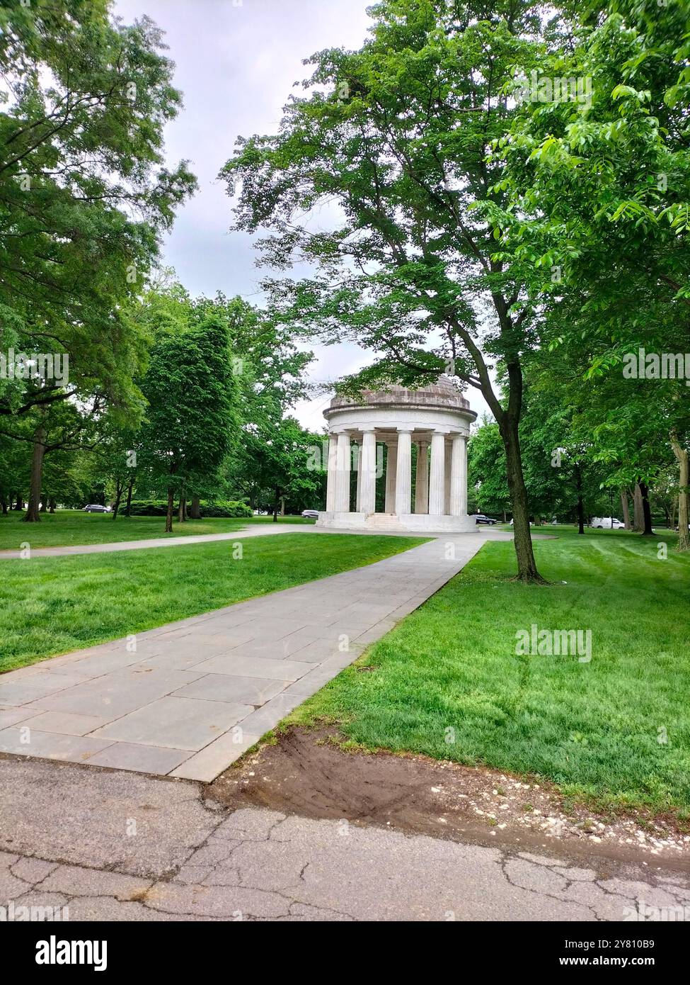 Esplorando la bellezza e i monumenti storici del Parco Nazionale di Washington DC Foto Stock