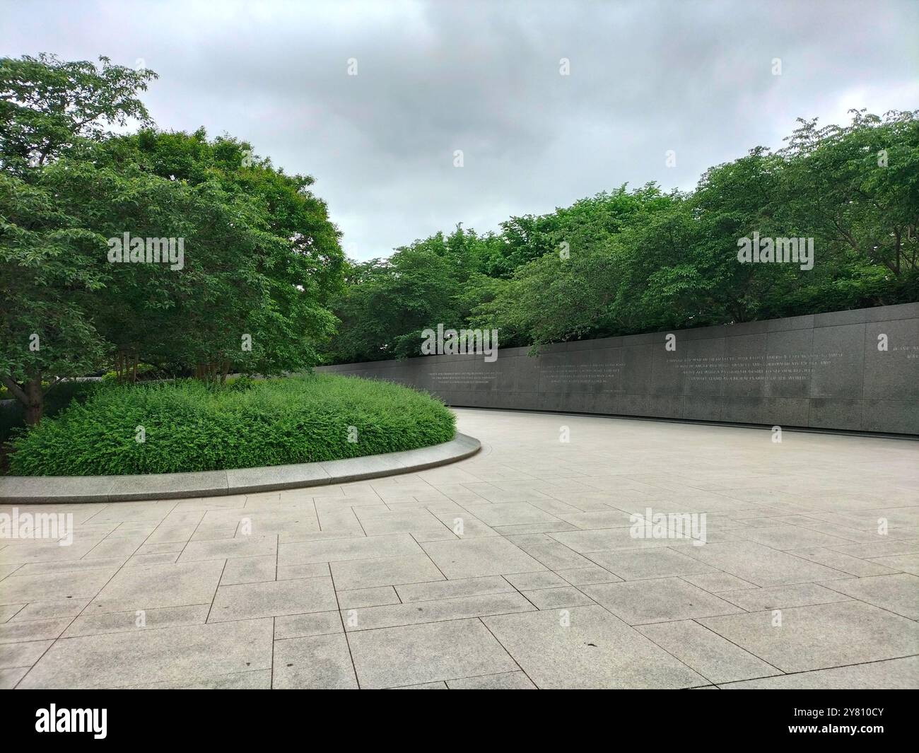 Esplorando la bellezza e i monumenti storici del Parco Nazionale di Washington DC - Immagine stock catturata con smartphone