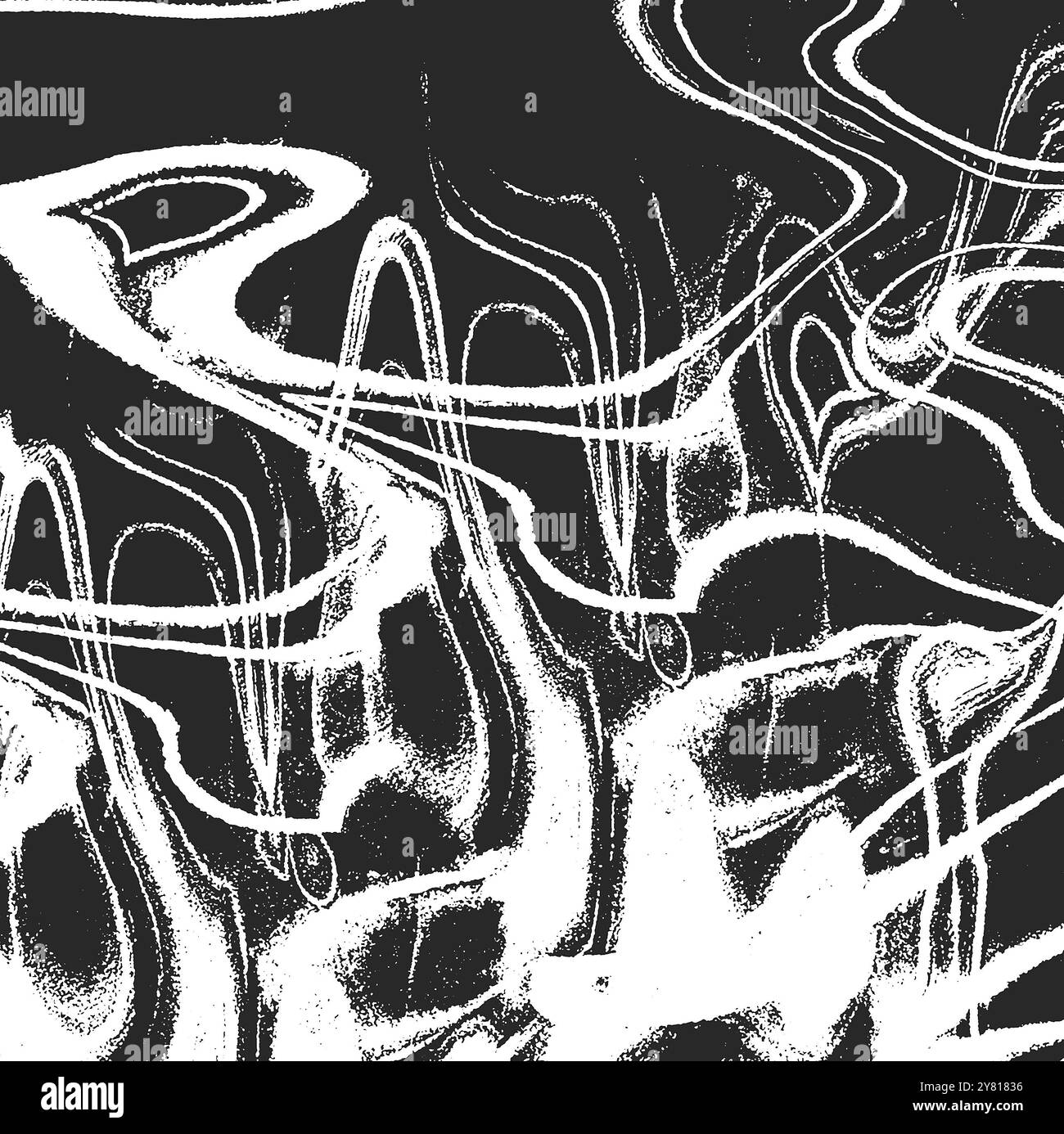 Immagine di sfondo monocromatica astratta con motivo ondulato Foto Stock