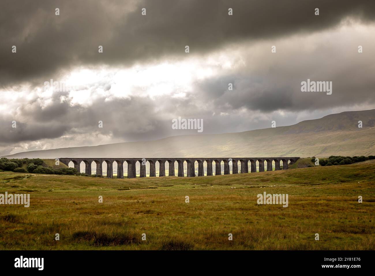 Ribblehead Viaduct, Cumbria, Inghilterra, Regno Unito Foto Stock