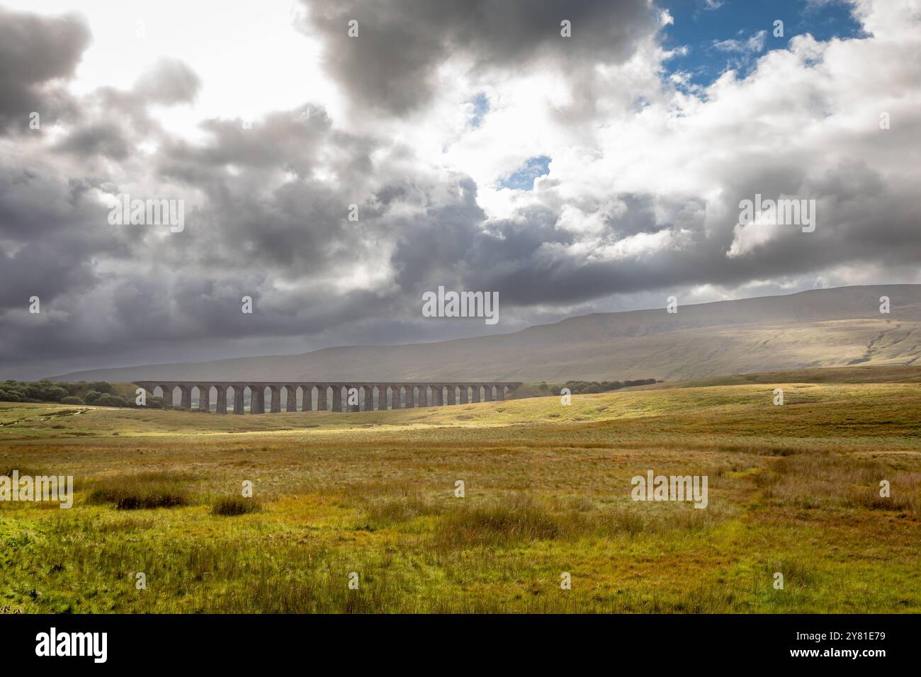 Ribblehead Viaduct, Cumbria, Inghilterra, Regno Unito Foto Stock