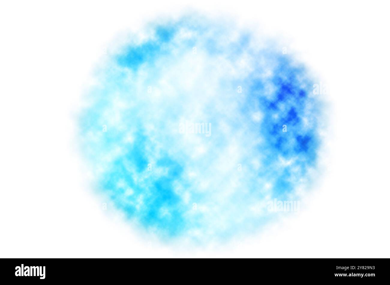 Design blu chiaro astratto su sfondo bianco orizzontale Foto Stock