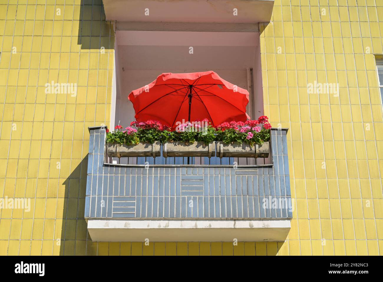 Wohnhaus, Balkon, Levetzowstraße, Moabit, Mitte, Berlino, Deutschland *** edificio residenziale, balcone, Levetzowstraße, Moabit, Mitte, Berlino, Germania Foto Stock