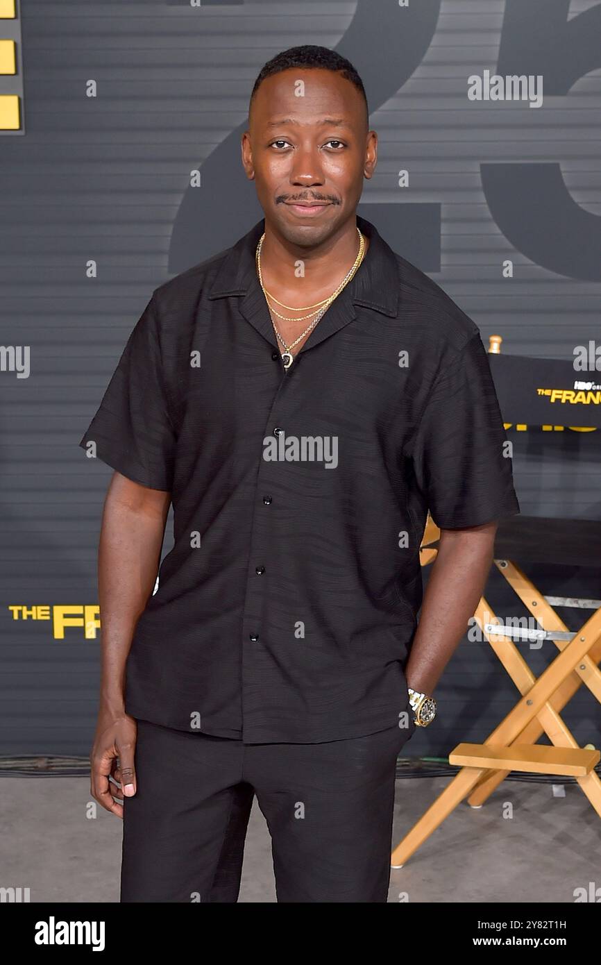 Lamorne Morris bei der Premiere der HBO serie "The Franchise" im Paramount Theater. Los Angeles, 01.10.2024 Foto Stock