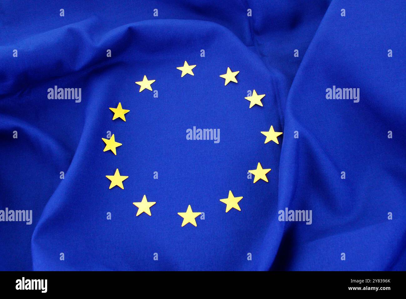 Bandiera dell'Unione europea Foto Stock