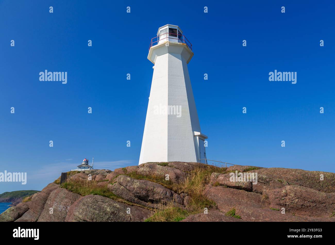 New Lighthouse, Cape Spear National Historic Site, St. John's, Newfoundland & Labrador, Canada Foto Stock