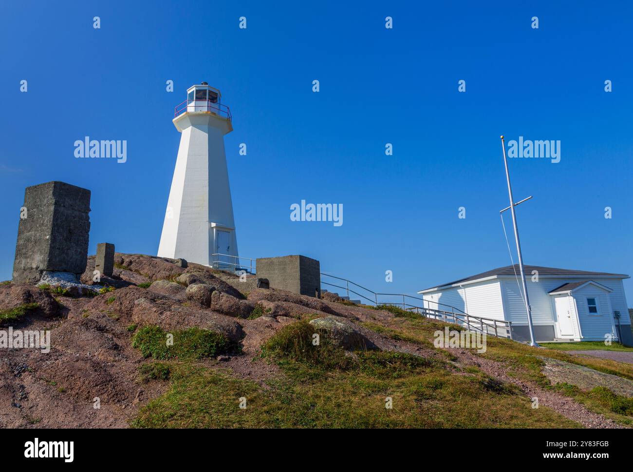 New Lighthouse, Cape Spear National Historic Site, St. John's, Newfoundland & Labrador, Canada Foto Stock