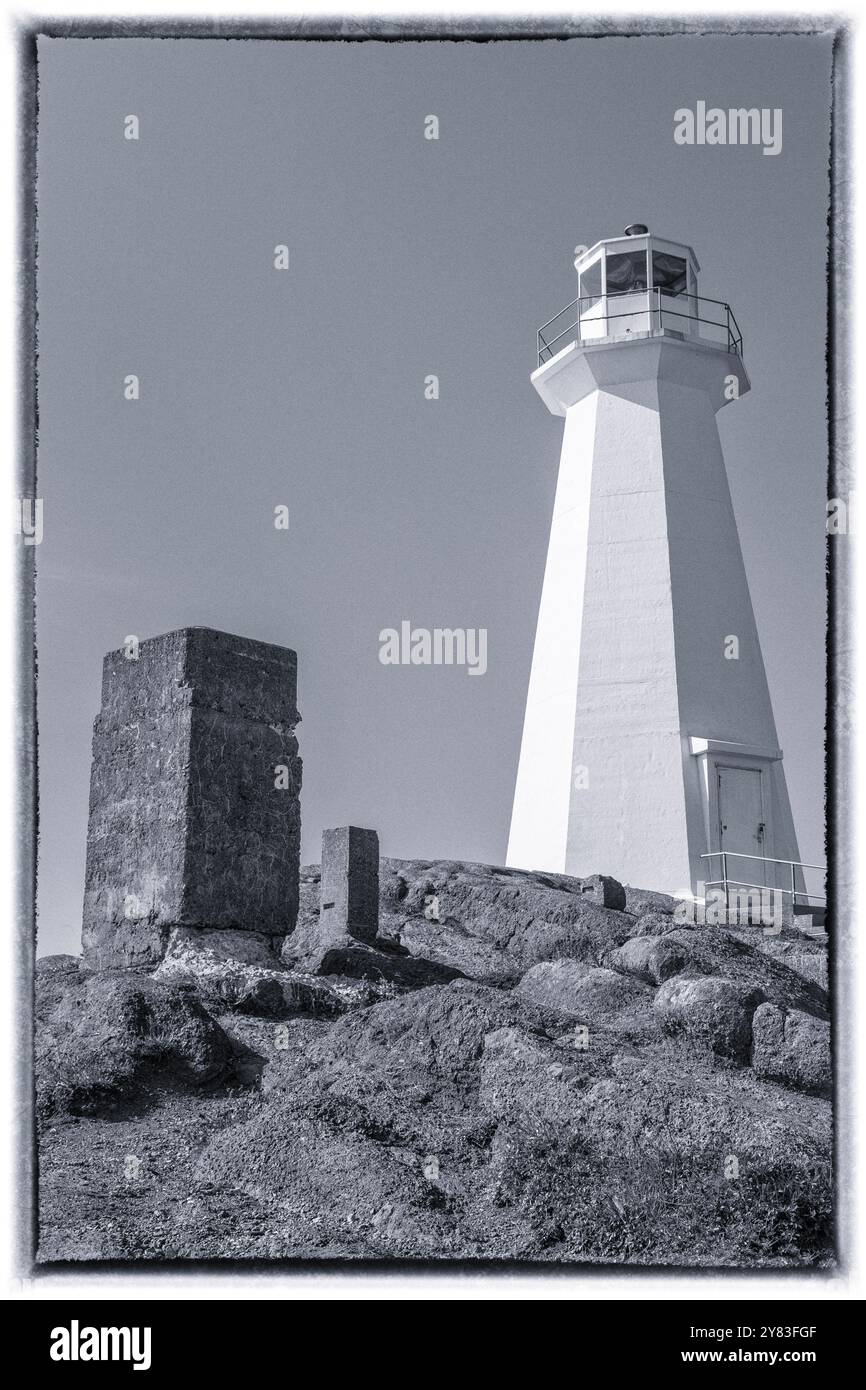 New Lighthouse, Cape Spear National Historic Site, St. John's, Newfoundland & Labrador, Canada Foto Stock