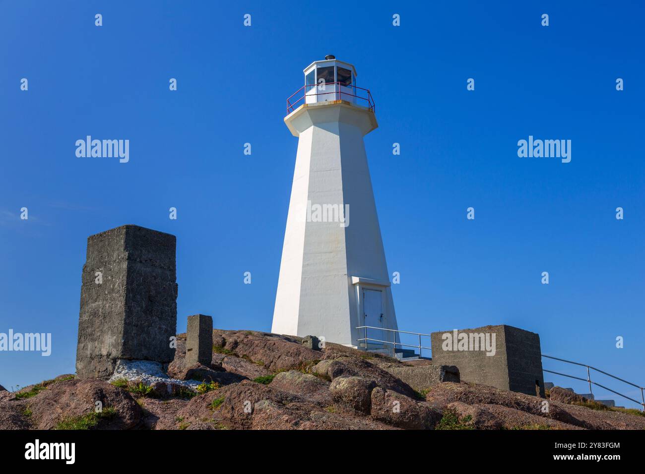 New Lighthouse, Cape Spear National Historic Site, St. John's, Newfoundland & Labrador, Canada Foto Stock