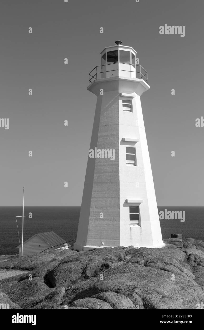 New Lighthouse, Cape Spear National Historic Site, St. John's, Newfoundland & Labrador, Canada Foto Stock