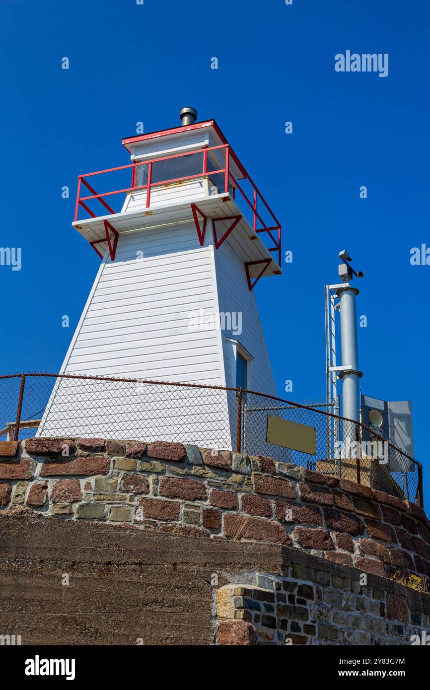 Faro di Fort Amherst, St. John's, Newfoundland & Labrador, Canada Foto Stock