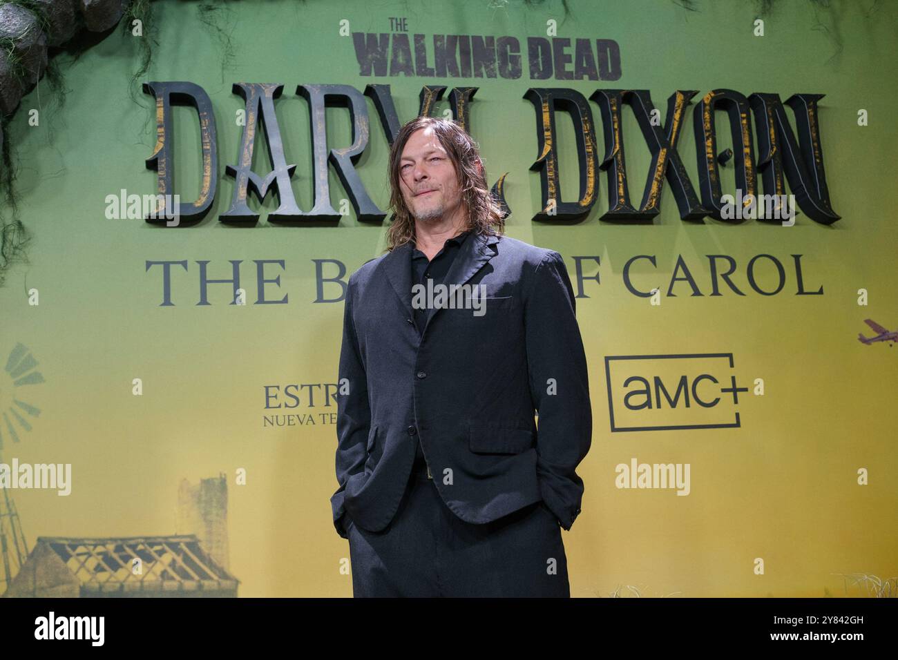 Norman Reedus partecipa alla photocall Premiere al "The Walking Dead: Daryl Dixon" a Plaza de Callao il 2 ottobre 2024 a Madrid, Spagna. Foto Stock