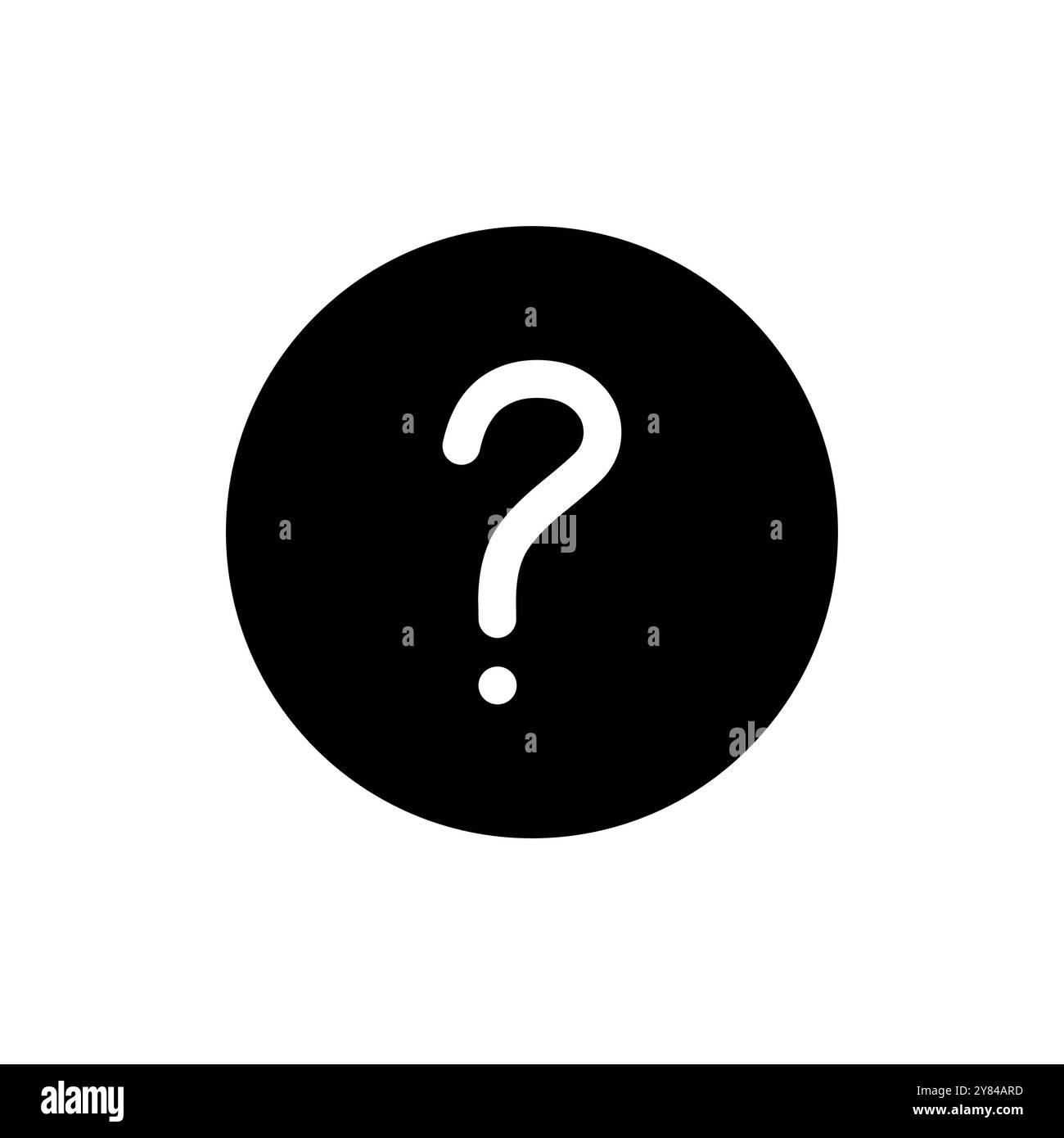 Vettore icona domanda. segno e simbolo del punto interrogativo Illustrazione Vettoriale