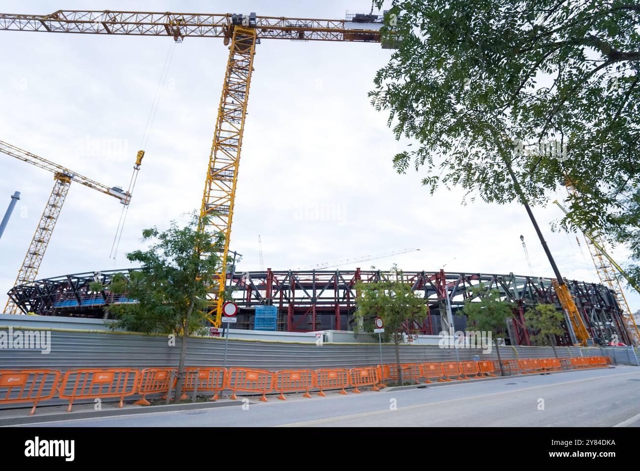 Barcellona, Spagna. 2 ottobre 2024. Barcellona, Spagna, 2 ottobre 2024: Cantiere e avanzamento della squadra di calcio FC Barcelona Stadium Spotify Camp Nou a Barcellona, Spagna. (Daniela Porcelli/SPP) credito: SPP Sport Press Photo. /Alamy Live News Foto Stock