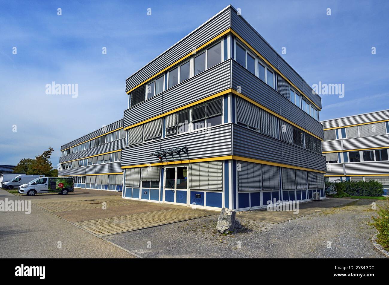Facciate metalliche, Kempten, Allgaeu, Baviera, Germania, Europa Foto Stock