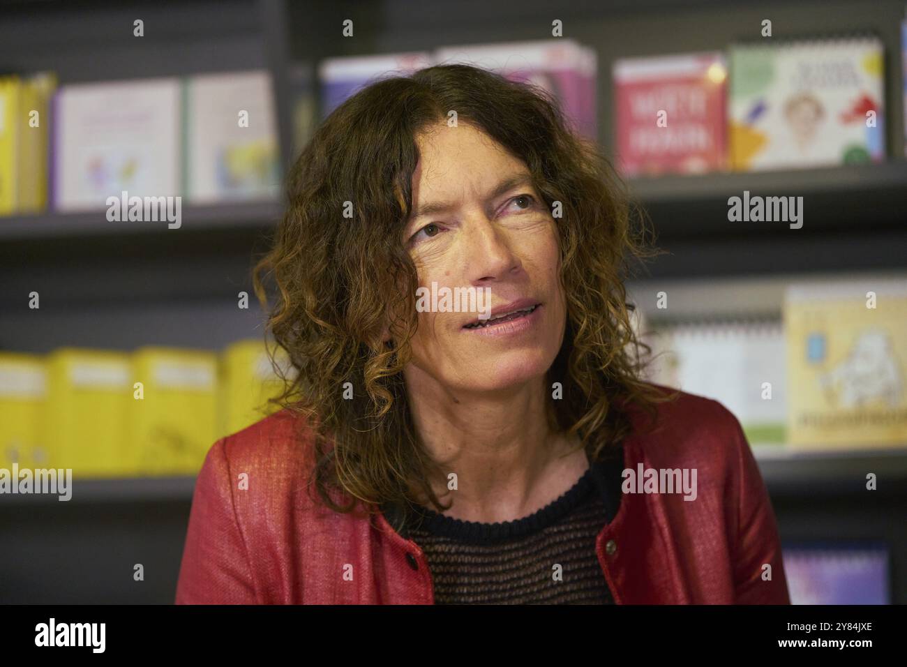 La scrittrice Anne Weber leggerà le sue opere alla vigilia della cerimonia di premiazione del Premio Josef Breitbach Letteratura 2024. Lei riceve il premio Foto Stock
