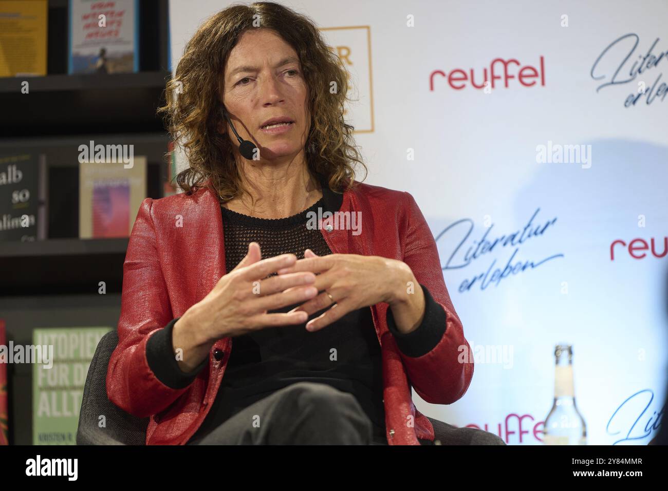 La scrittrice Anne Weber leggerà le sue opere alla vigilia della cerimonia di premiazione del Premio Josef Breitbach Letteratura 2024. Lei riceve il premio Foto Stock