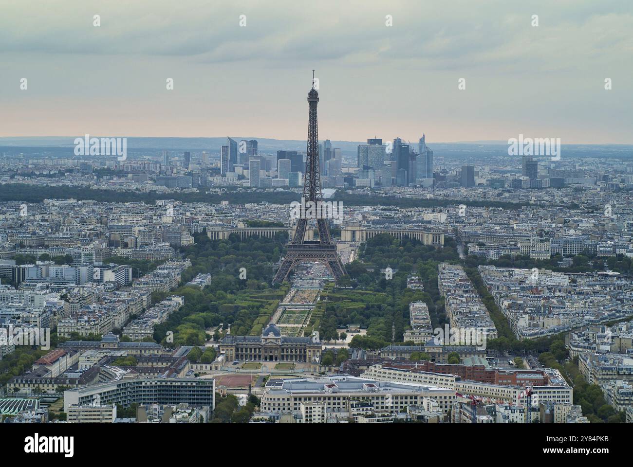 EiffelTower dalla vista degli uccelli Foto Stock