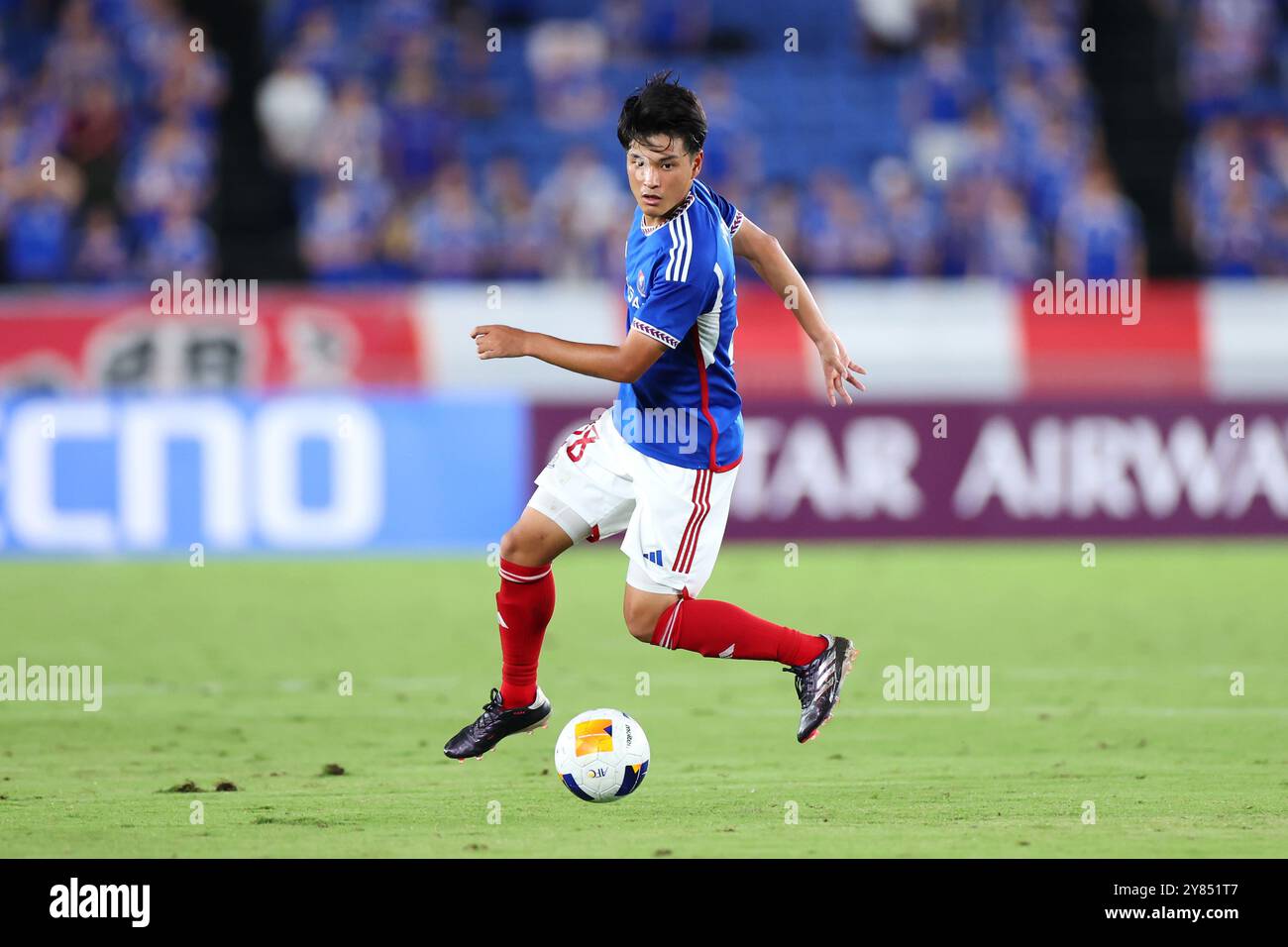 Kanagawa, Giappone. 2 ottobre 2024. Riku Yamane (F.. Marinos) calcio: 2024-25 AFC Champions League Elite Eest Region League partita di fase tra Yokohama F. Marinos - Ulsan Hyundai FC allo Yokohama International Stadium di Kanagawa, Giappone. Crediti: Yohei Osada/AFLO SPORT/Alamy Live News Foto Stock