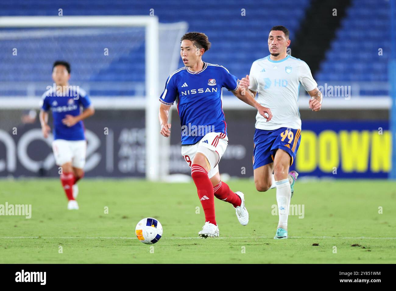 Kanagawa, Giappone. 2 ottobre 2024. Taiki Watanabe (F. Marinos) calcio: 2024-25 AFC Champions League Elite Eest Region League partita di fase tra Yokohama F.. Marinos - Ulsan Hyundai FC allo Yokohama International Stadium di Kanagawa, Giappone. Crediti: Yohei Osada/AFLO SPORT/Alamy Live News Foto Stock