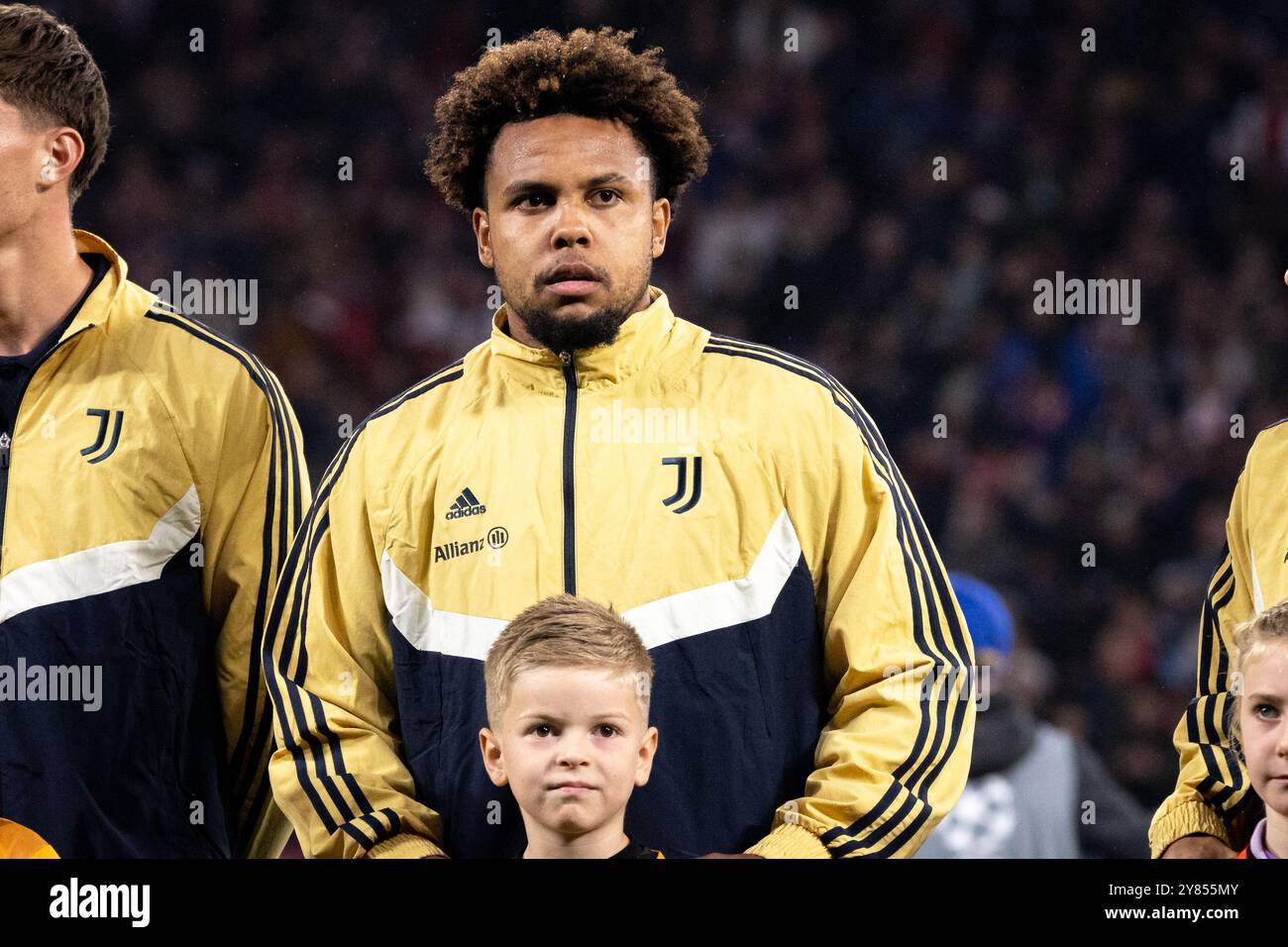 Lipsia, Germania. 2 ottobre 2024. Weston McKennie della Juventus ha visto durante la partita di UEFA Champions League tra RB Lipsia e Juventus alla Red Bull Arena di Lipsia. Credito: Gonzales Photo/Alamy Live News Foto Stock