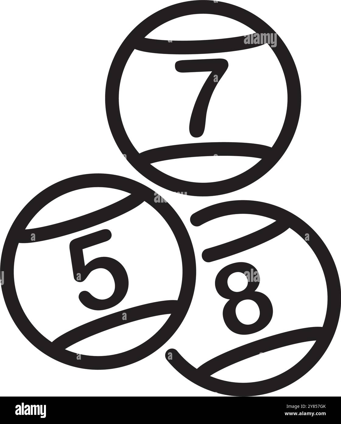 disegno del logo dell'illustrazione vettoriale dell'icona del biliardo Illustrazione Vettoriale