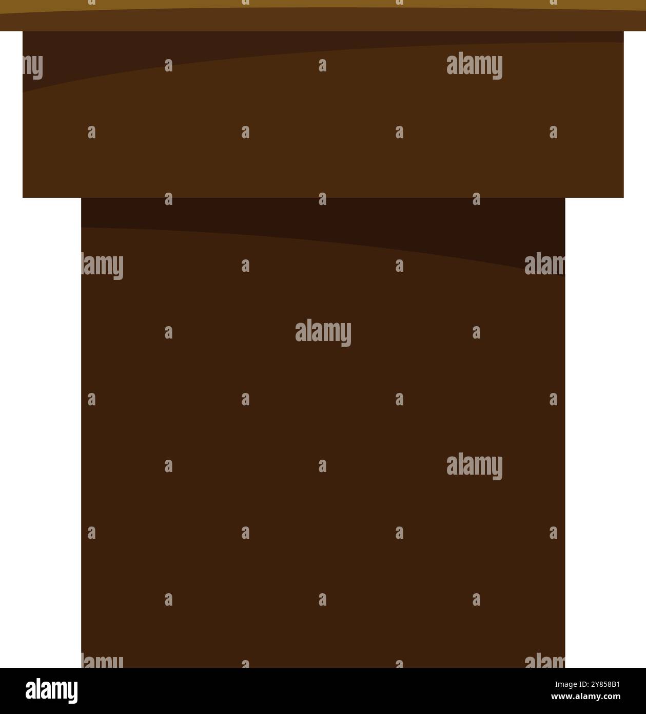 Icona colore Tribune. Supporto in legno per altoparlante per conferenze Illustrazione Vettoriale