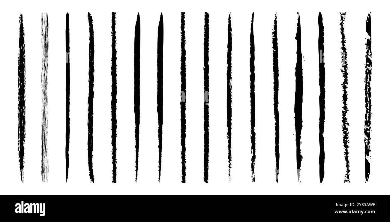 Tratto pennello vettore Grunge testurizzato. Tratto pennello a secco vettoriale dell'inchiostro. Illustrazione vettoriale. Illustrazione Vettoriale