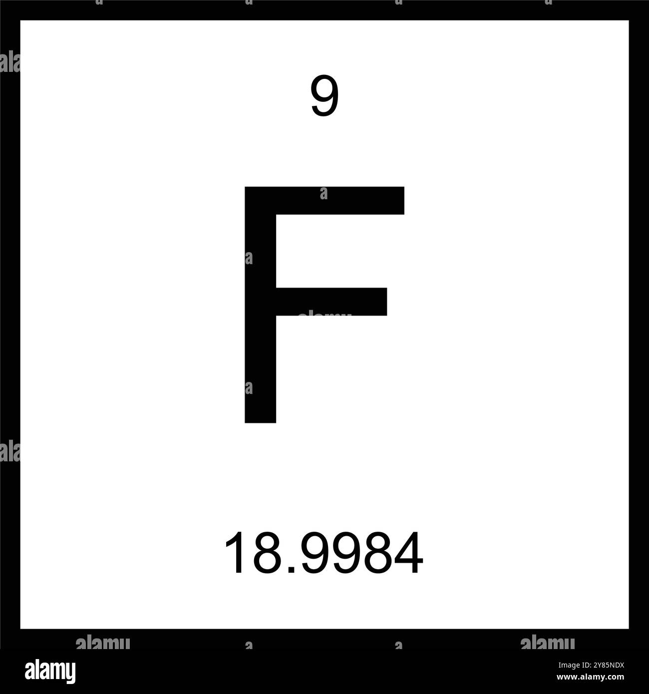 tavola periodica degli elementi icona disegno Illustrazione Vettoriale