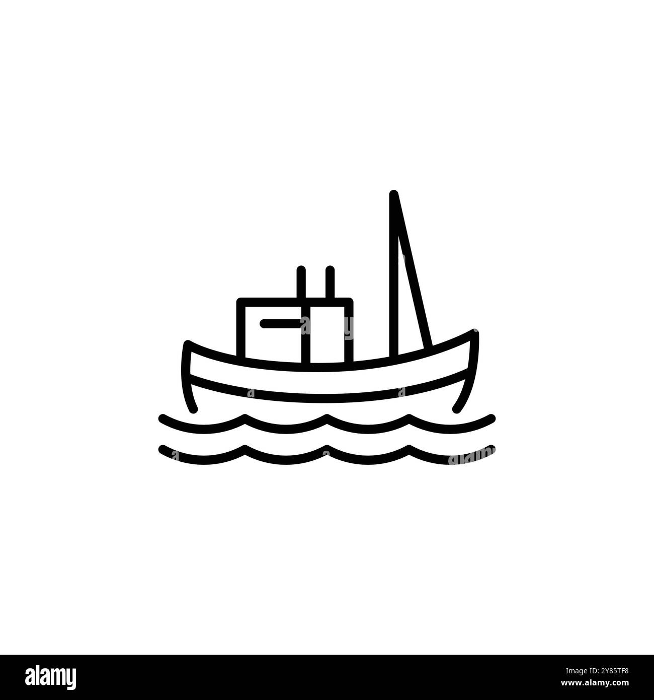 Icona della nave polare Illustrazione Vettoriale