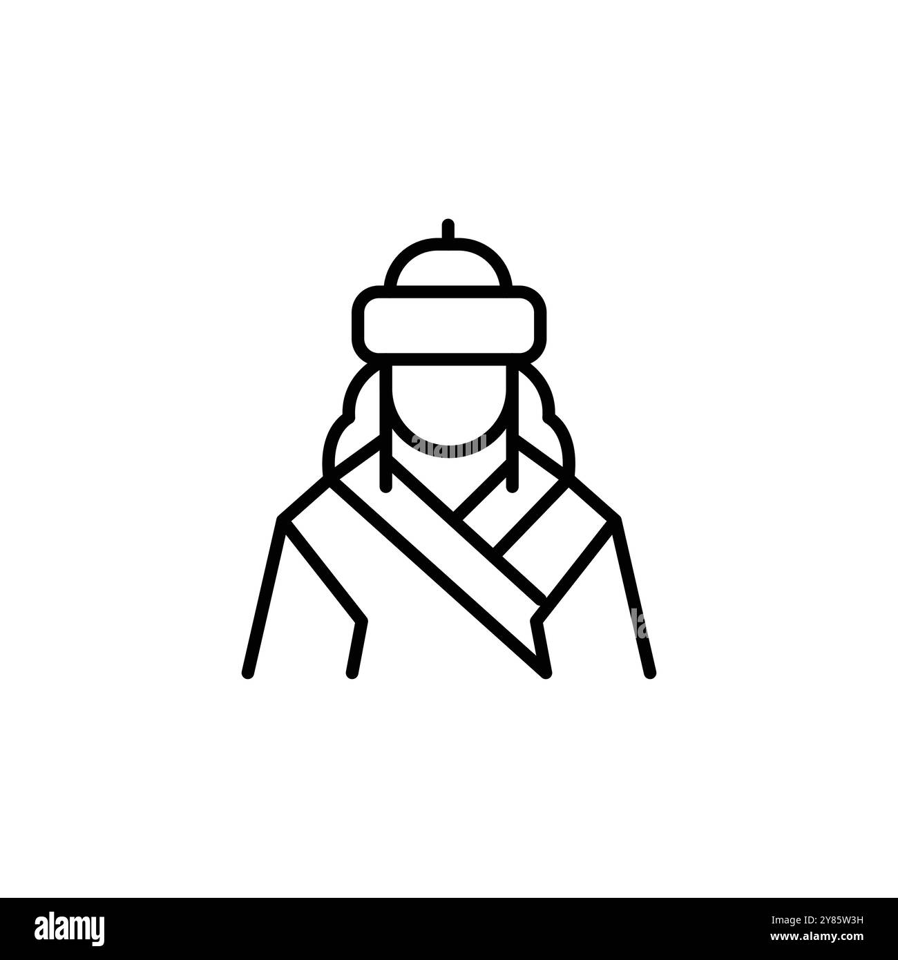 Icona uomo polare Illustrazione Vettoriale