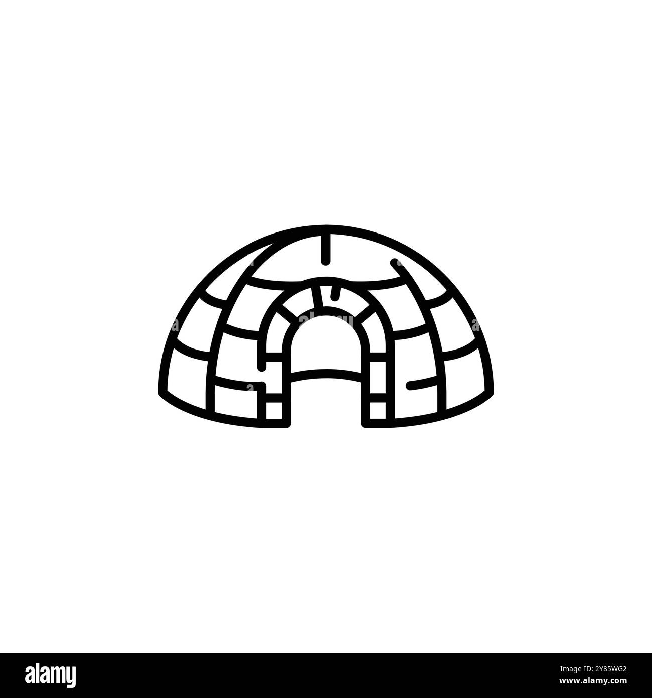Icona di igloo Illustrazione Vettoriale
