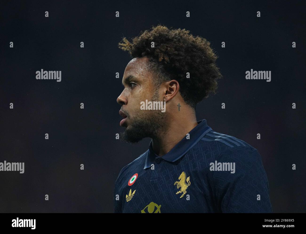 Red Bull Arena, Lipsia, Germania. 2 ottobre 2024. Weston McKennie della Juventus durante una partita della fase a gironi della Champions League del giorno 2, RB Leipzig vs Juventus, alla Red Bull Arena di Lipsia, Germania. Ulrik Pedersen/CSM/Alamy Live News Foto Stock