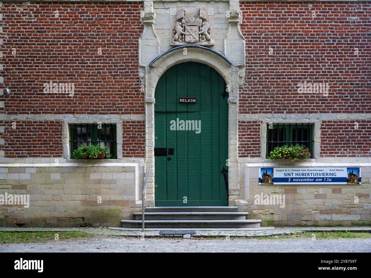 Abitazioni della Cappella di Steenbergen a Oud-Heverlee, Brabante fiammingo, Belgio, 22 settembre 2024 Foto Stock