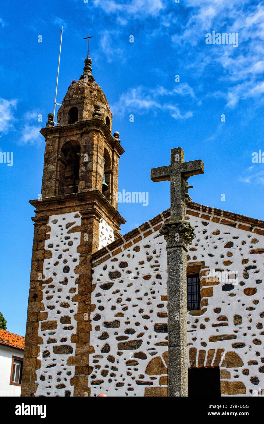 La cappella di San Andrés de Teixido, un famoso santuario e luogo di pellegrinaggio per devoti cattolici Foto Stock