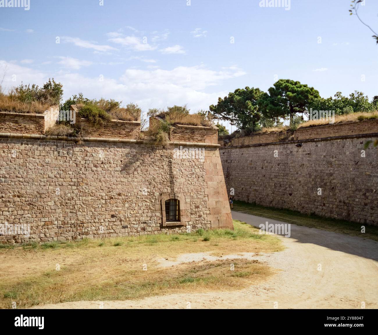 Castello di Montjuic, Barcellona, Spagna, Europa. Foto Stock