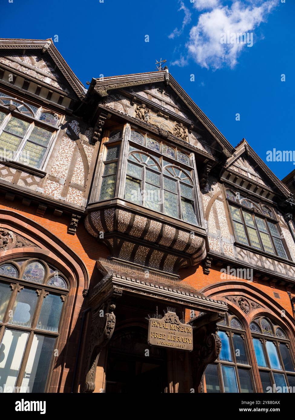 Beaney House of Art & Knowledge, Biblioteca, Galleria d'Arte, Canterbury, Kent, Inghilterra, Regno Unito, Gran Bretagna. Foto Stock